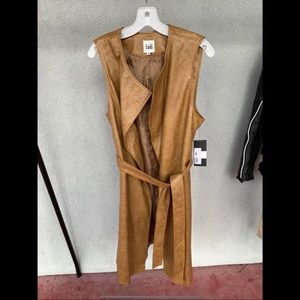 Luii Faux Leather Vest Dress, NWT, Size M